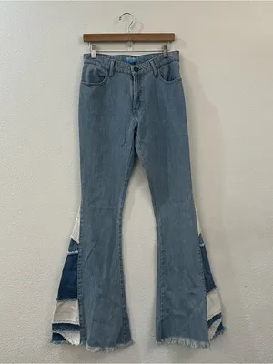 Show Me Your Mumu Woodstock Flare Bell Bottom Jeans Size‎ 28 Echo Wash thumbnail 4