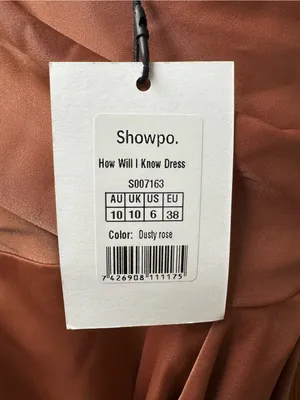 Showpo. How Will I Know Wrap Waist Tulip Hem Midi Dress Dusty Rose US 6 NWT thumbnail 8