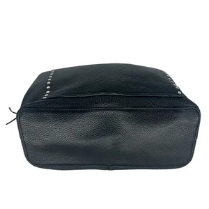 Rebecca Minkoff Unlined Front‎ Pocket Leather Tote Black Studded thumbnail 8
