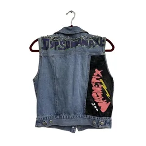Ki-ko-mo Vintage Custom Denim Vest L/G Blue thumbnail 3