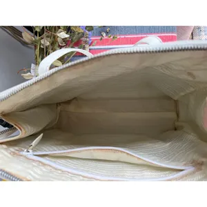 Prada White Nappa Leather Tote Bag | Made in Italy | Zip Top | Minimalist Luxury thumbnail 11