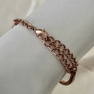 Vantel Pearls rose gold blue rhinestone pearl bracelet thumbnail 4