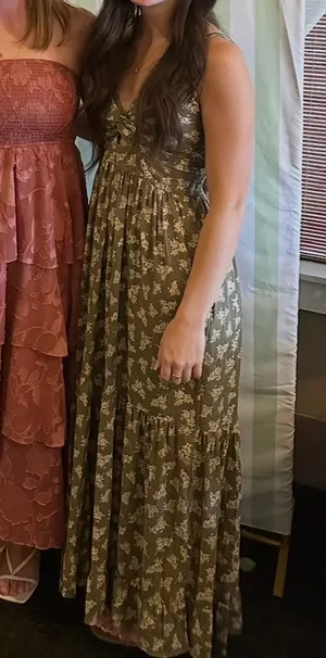 Green Floral Maxi Dress thumbnail 5