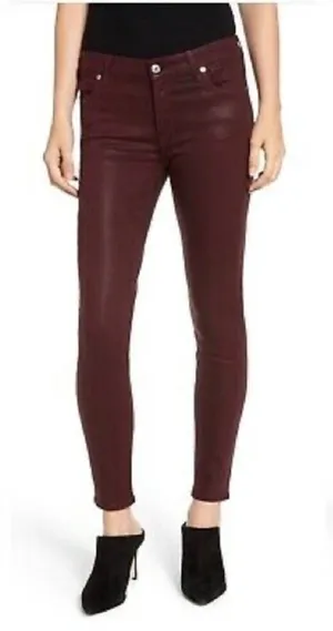 New 7 For All Mankind The Pieced Skinny Jeans thumbnail 1