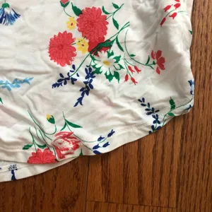 Kate Spade Floral Pajama Pant Set White Red, Blue & Green Accents Women’s Size S thumbnail 7