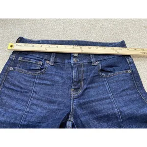American Eagle Kick Boot Jeans Womens 4 Blue Medium Wash Mid Rise Stretch Denis thumbnail 9