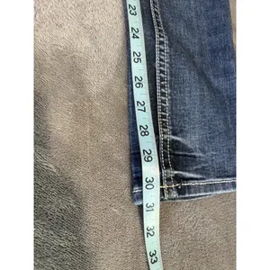L.A Idol Denim Jeans Size 9 Skinny Gems Stitching Roses Low Rise Zip thumbnail 8