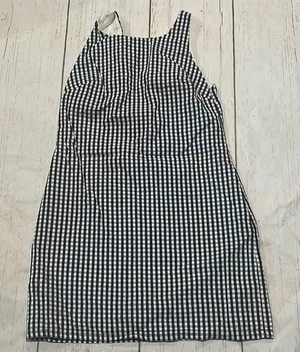Zara black and white checkered short dress thumbnail 1
