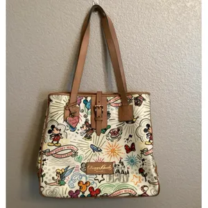 NWOT Dooney & Bourke Disney Parks Sketch Tote Satchel Handbag Large V2 2010 thumbnail 2