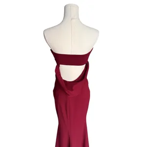 Katie May - Mary Kate Gown in Bordeaux Strapless Backless Formal Dress Sz 0 thumbnail 6