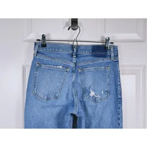 Abercrombie & Fitch 90s Straight Low Rise Distressed Jeans Size 27 Tall (4L) thumbnail 6