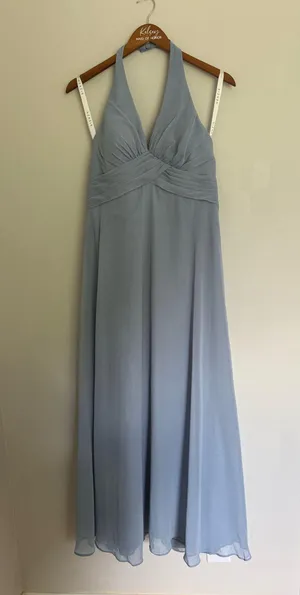 Azazie Bridesmaid Dress Dusty Blue thumbnail 1