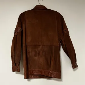 AVANTI Womens Brown Suede Leather Mix Jacket Size S‎ thumbnail 5