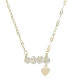 Love Heart Necklace Gold thumbnail 1