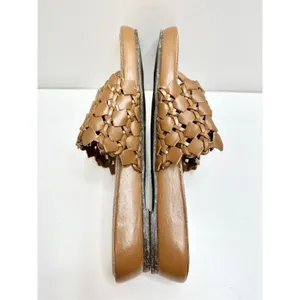 ALI MACGRAW Sandals Womens Size 8 Leather‎ Wren Woven Slip On Shoes thumbnail 7