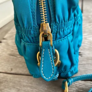 Prada Blue Tessuto Gaufre Crossbody thumbnail 4