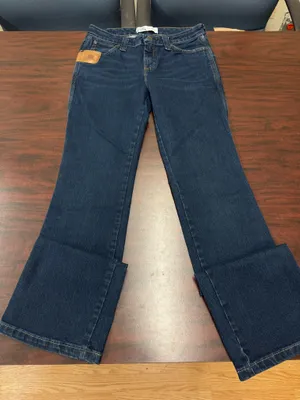 Wrangler Riggs Workwear Womens Strong 5 Pocket Boot Cut Jeans Size 6x32 thumbnail 1