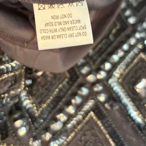 Adrianna‎ Papell Bluish/Gray Beaded Dress Size 4P thumbnail 12