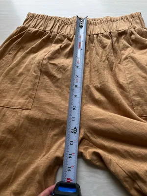 Known Supply Thorn Pant Tan Wide leg High Waist Latte Slub Organic Cotton Lounge thumbnail 8