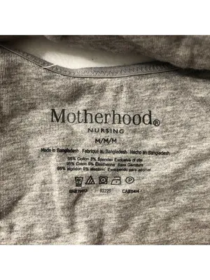 Motherhood Maternity Wrap Front Nursing Sleep Bra Heather Gray M thumbnail 3