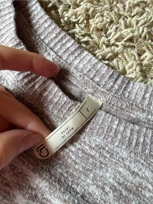 Aeropostale Heather Grey Cropped Crewneck Sweater thumbnail 2