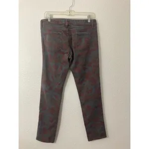 Paige 29 Skyline Ankle Peg Boho Chic Autumn Fall Floral Print Denim Jeans Pants thumbnail 7