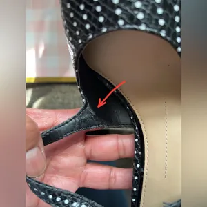 Giani Bernini  Black  polka withCrisscross Studded Heels thumbnail 11