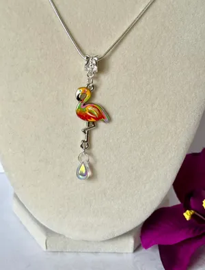 Colorful Flamingo Necklace Multiple thumbnail 3