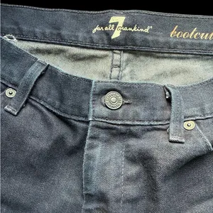 vintage 7 for all mankind low rise boot cut dark jeans 30 waist 28 inseam thumbnail 5