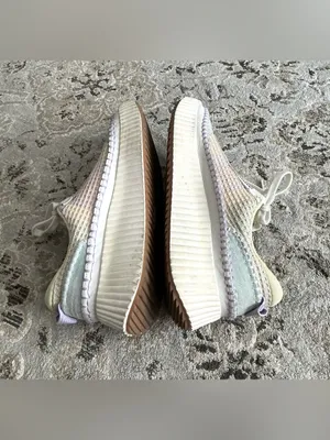 Modern Women's Pastel Knit Platform Sneakers 🌸 thumbnail 11