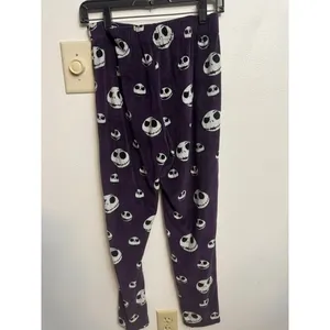 Disney Nightmare Before Christmas Jack Skellington Pajama Pants Purple SM (G) thumbnail 2