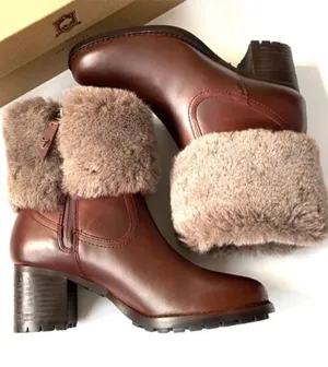 NEW H. S. Trask leather boots Brown Size 7 thumbnail 1