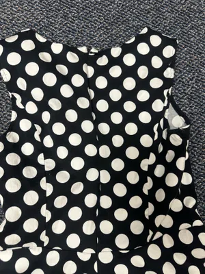 Bridesmay Black and White Polkadot Dress Size Small thumbnail 7