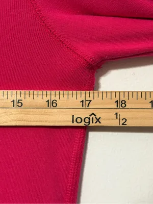 Ralph Lauren Pink Women’s Long Sleeve Shirt Size Large Cotton Knit Top Luxury thumbnail 7