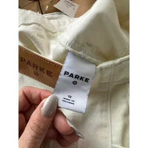 Parke x Target Women's White Cream Mid-Rise Drawstring Baggy Jeans Size 12 NWT thumbnail 7