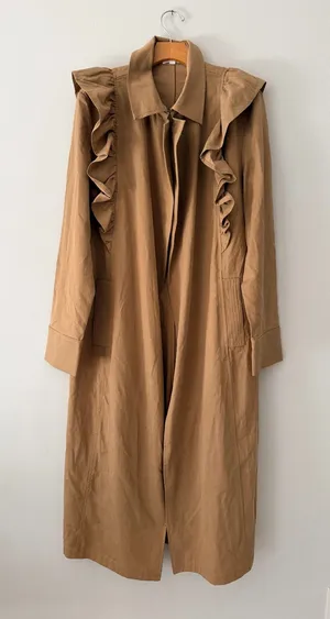 Who What Wear Ruffle Duster Jacket Large thumbnail 1