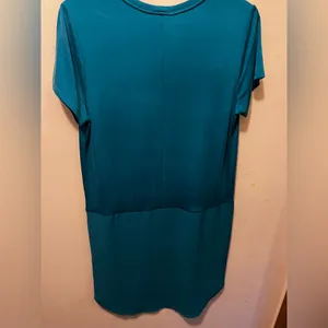 NWT‎ Dolan Anthropologie Loren Teal Drop Waist Tunic Dress Size S thumbnail 5