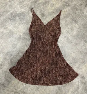 Vintage y2k Victoria’s Secret cheetah leopard sheer chiffon slip dress thumbnail 1