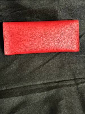 GUESS Red & Black Pebbled Eyewear Sunglasses Pouch Case thumbnail 2