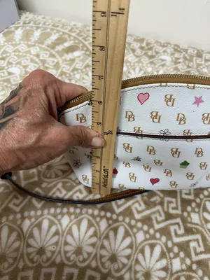 Dooney & Bourke Greta White Signature Print Crossbody with Multicolor Motifs thumbnail 7
