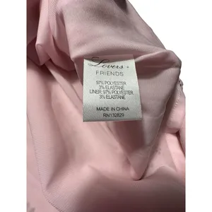 LOVERS + FRIENDS Women’s XS Light Pink Off Shoulder Laser Cut Ruffle Dress #Z9-7 thumbnail 4