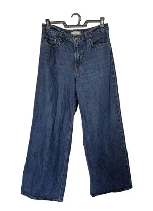 Abercrombie & Fitch The Wide Leg High Rise Jeans Size 30 thumbnail 5