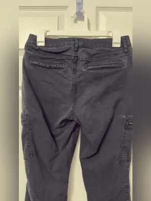 a.n.a Black Skinny Cargo Jeans with Zipper Pockets thumbnail 4