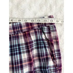Victoria's Secret Gray Top Purple Plaid Pants Loungewear Pajama Set S Long thumbnail 12