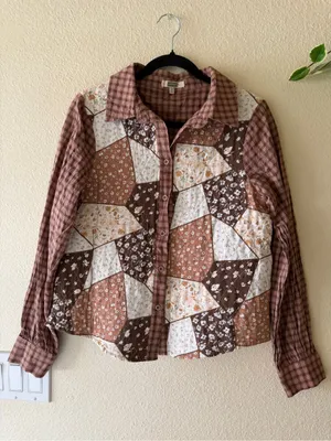 1990s Quilt Piece Shirt Jacket Selected By Ritual Vintage thumbnail 2