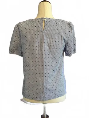Court & Rowe Striped and Polka Dot Short Sleeve Blouse thumbnail 2