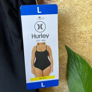 Hurley Women’s UPF 50+ One Piece Adjustable Strap Back Low Cut Swimsuit, Size L thumbnail 12