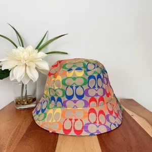 NWT Coach‎ Rainbow Signature Bucket Hat thumbnail 2