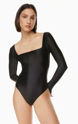 Satinette Aritzia Babaton Square Neck Bodysuit thumbnail 1