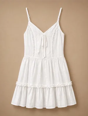 Francesca’s Blue Rain Summer Dress, Size Medium thumbnail 3